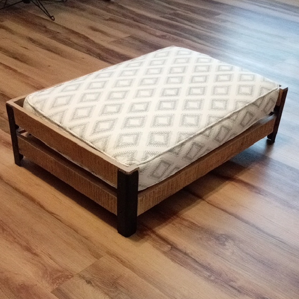 Elegant Cream and Brown Pet Bed